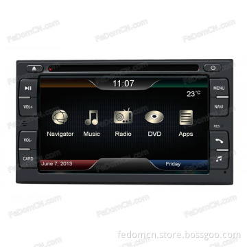 Indash Car Radio DVD Player, GPS Navigation Blueooth Stereo Headunit Autoradio for Nissan 2DIN Universal (I6216NA)